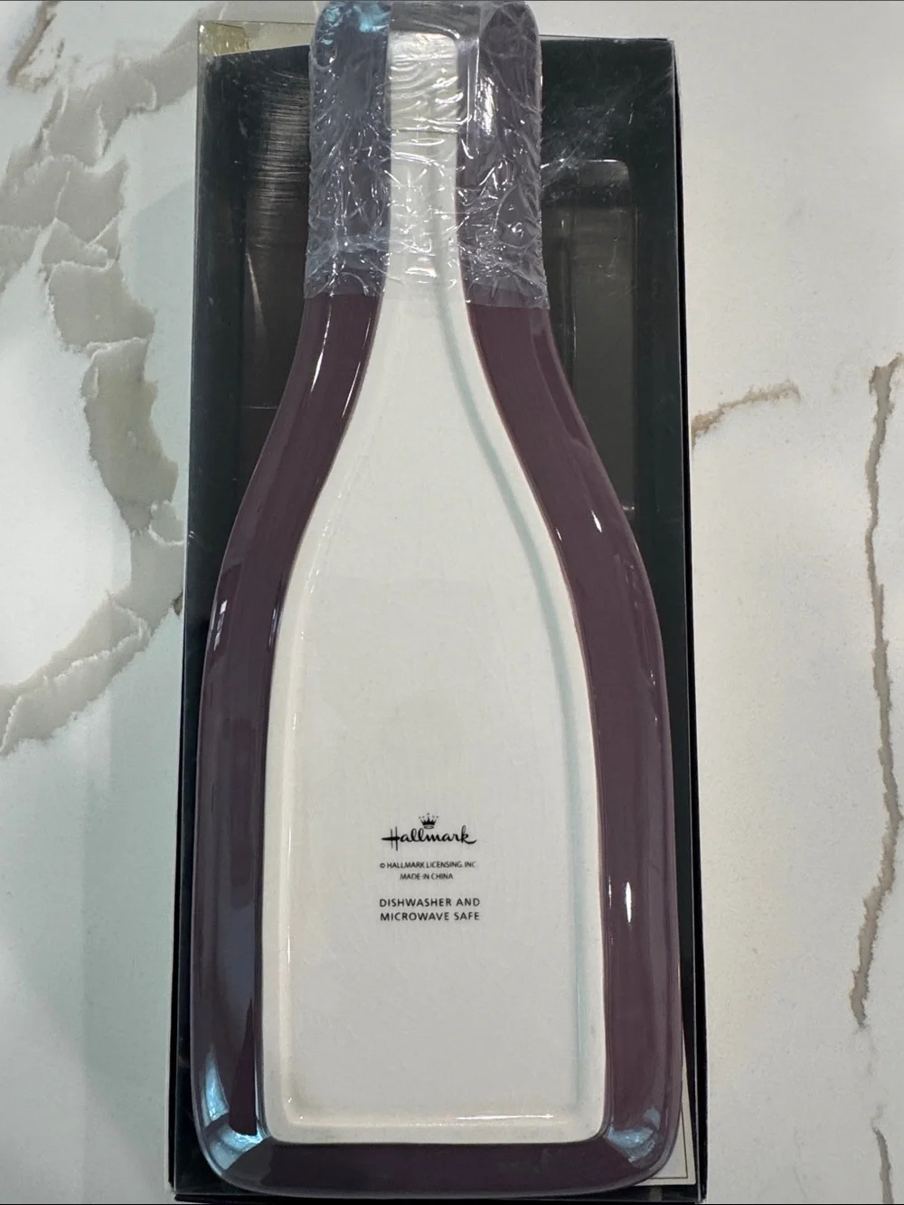 Hallmark Winebottle Shape Servering Plater with Spreader NWOT